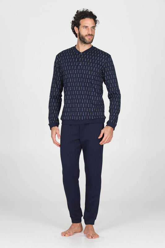 Pigiama Serafino Uomo Nogara JAL422 Julipet - evabiancheria