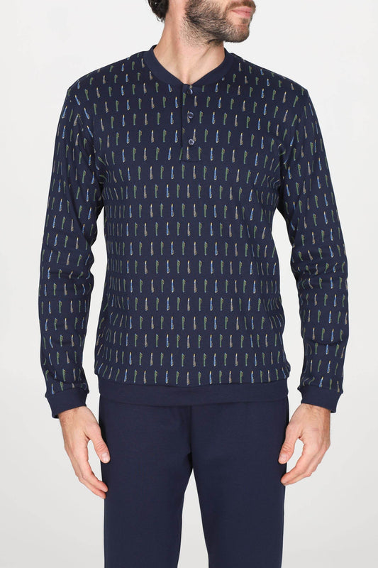 Pigiama Serafino Uomo Nogara JAL422 Julipet - evabiancheria