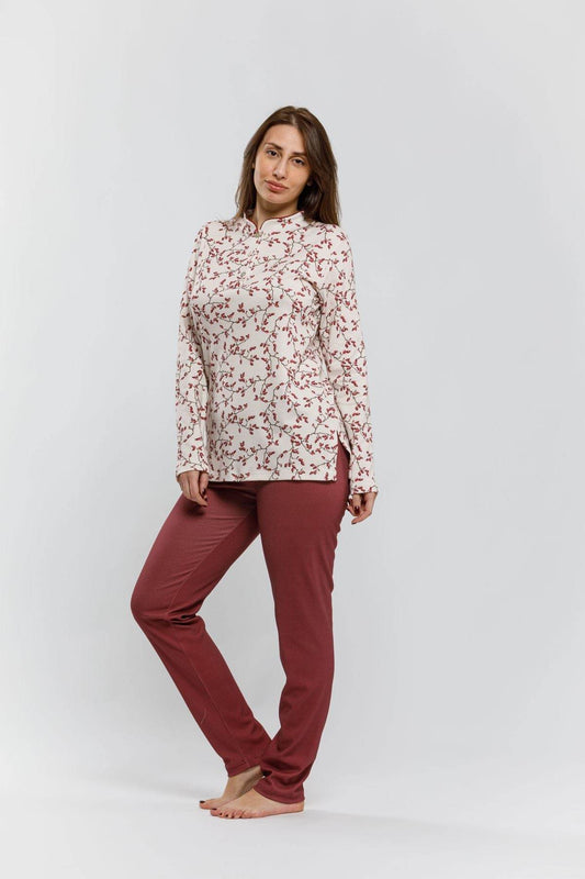 Pigiama Serafino Donna I2547 Fida - evabiancheria