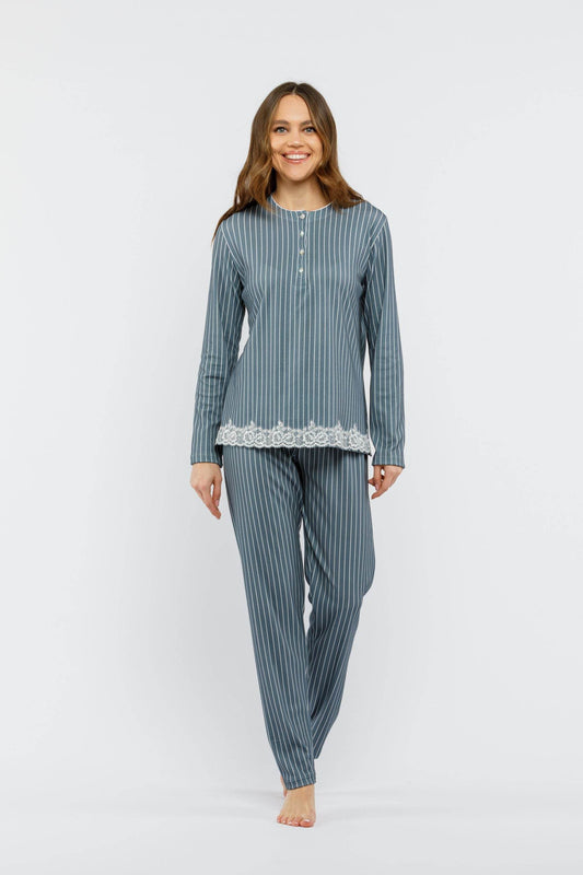 Pigiama Serafino Donna I2612 Fida - evabiancheria