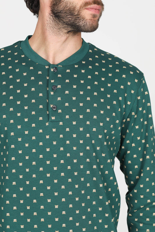 Pigiama Serafino Uomo Nettuno JAL393 Julipet - evabiancheria