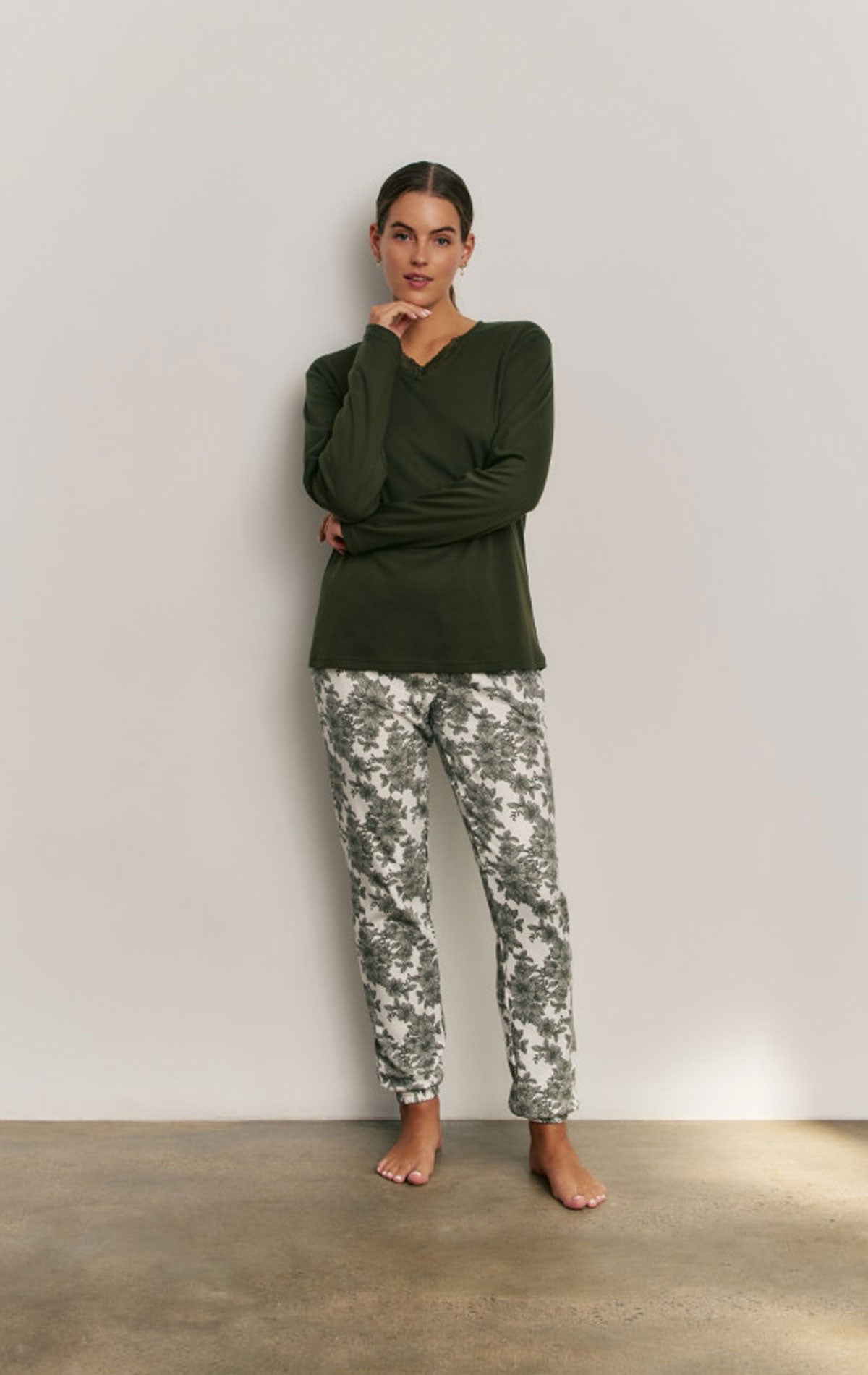 Completo pigiama Pigiama +Giacca Donna N21813 Promise