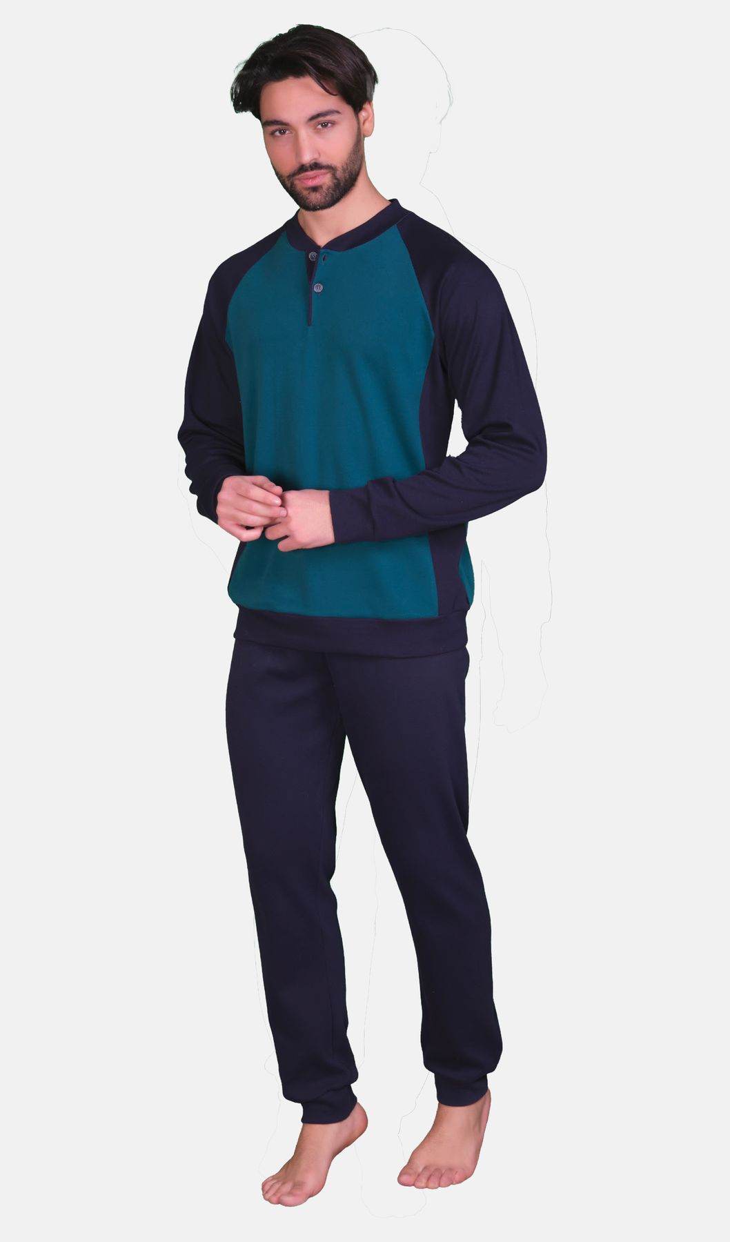 Pigiama Serafino Uomo Eolo 4818 Ferrucci - evabiancheria