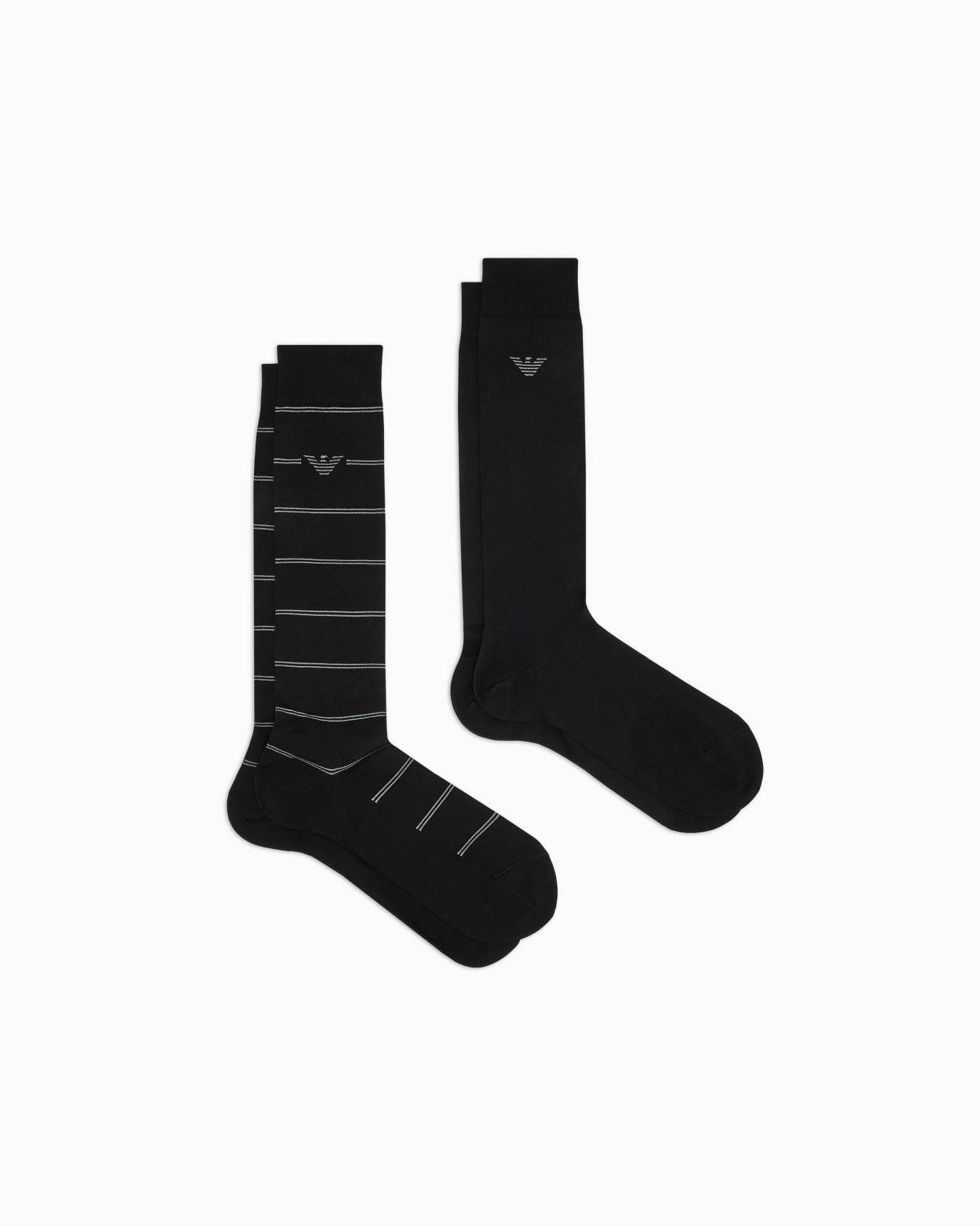 Calze lunghe Bi-pack Uomo AF18177 EM000545 Emporio Armani - evabiancheria