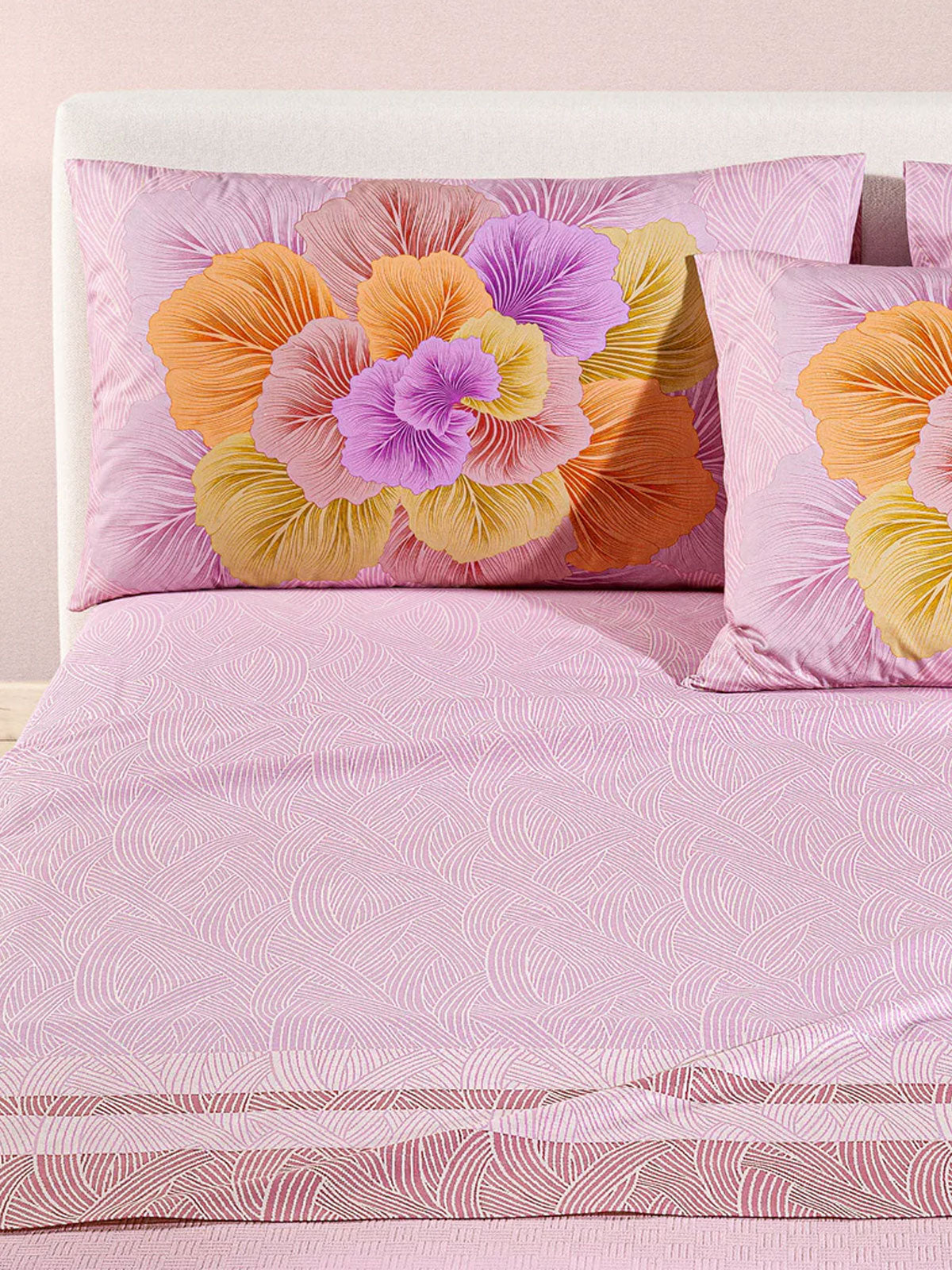 Lenzuola Stampato Biancheria Madreperla Cpl Caleffi