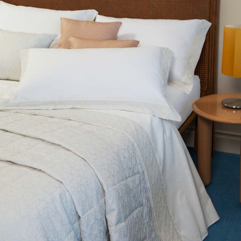 Lenzuola balza Jacquard Biancheria Cristin Cpl Battaglia