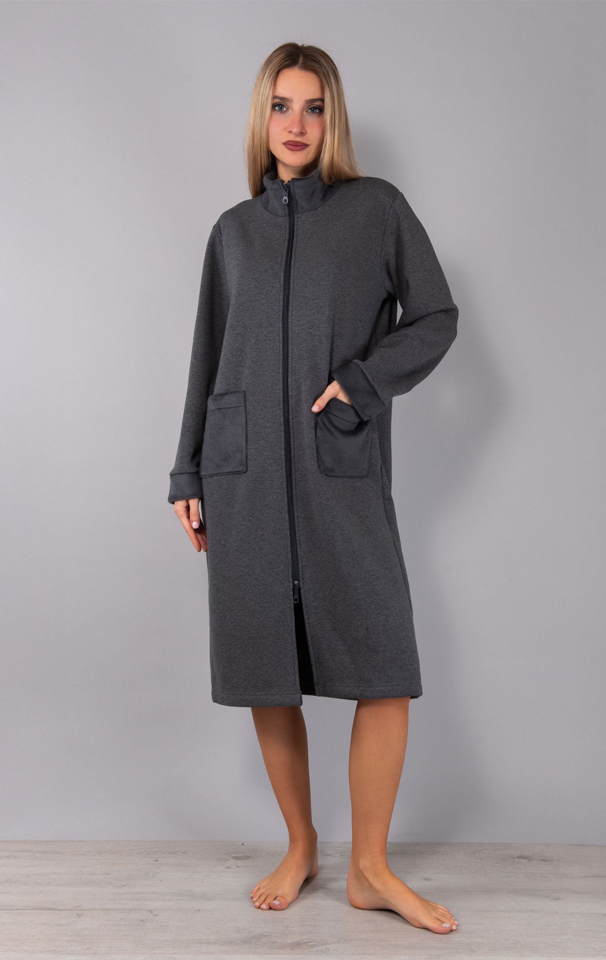 Vestaglia con zip Donna FP72 Verdissima