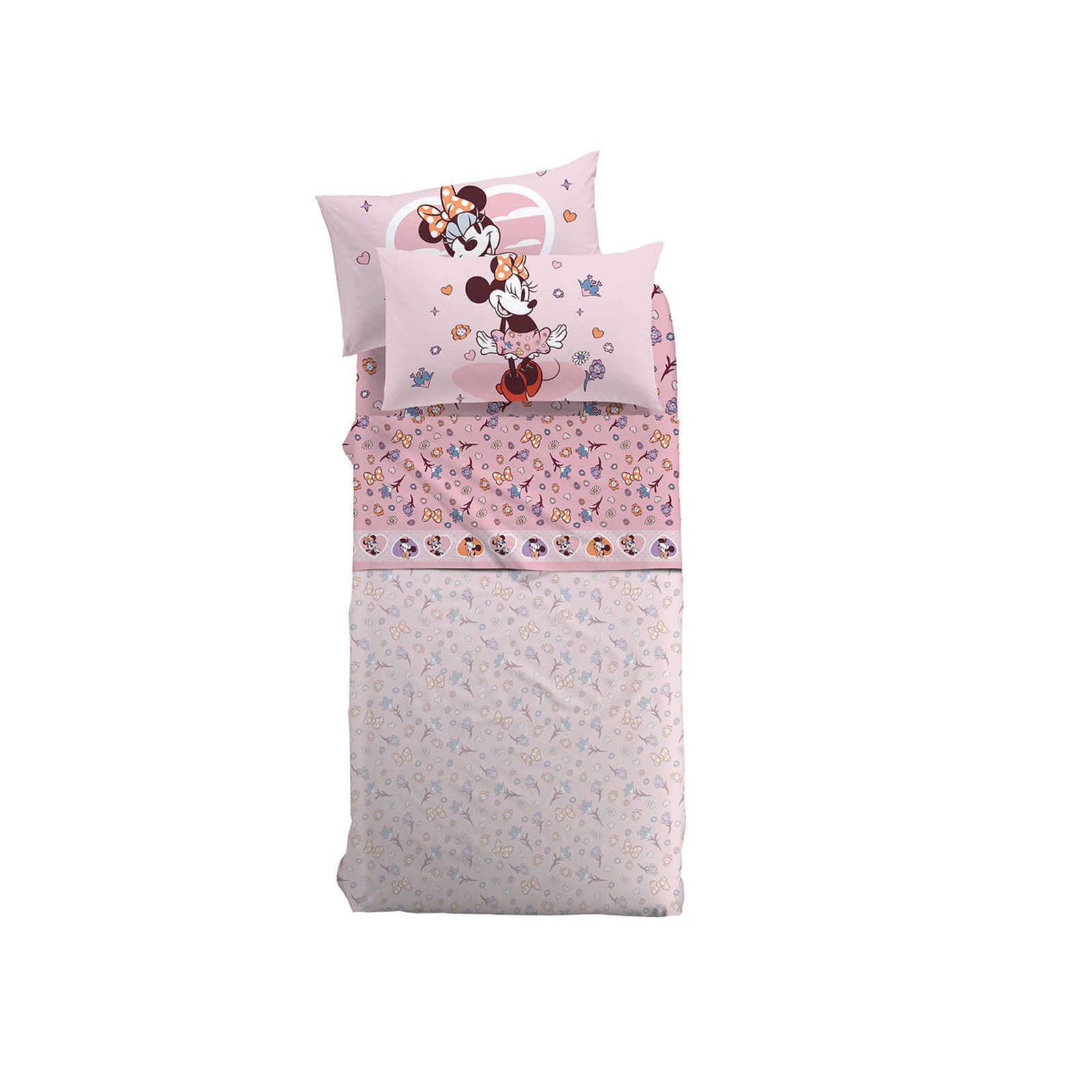 Lenzuola Stampato Biancheria Minnie Love Cpl Caleffi