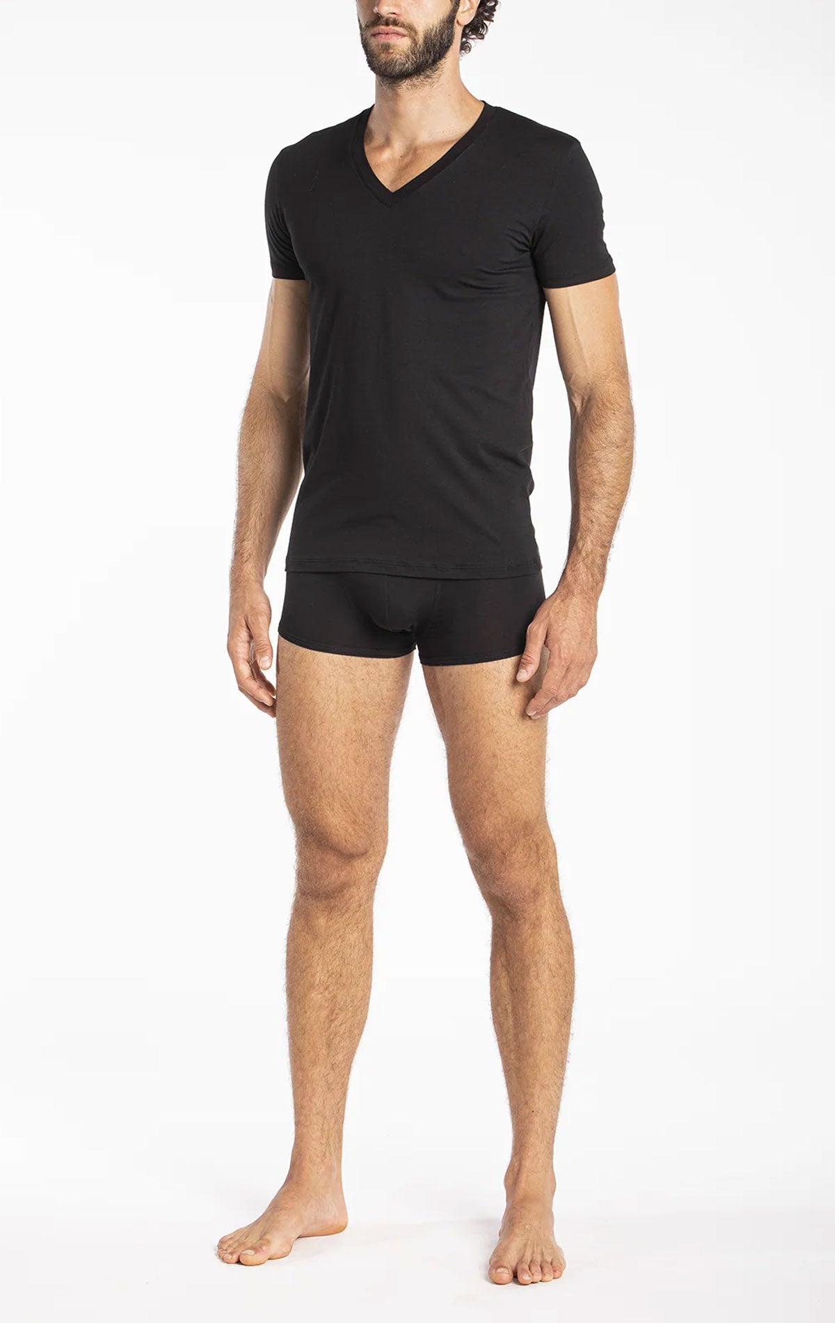 T-shirt scollo V Uomo Italo JNM134 Julipet