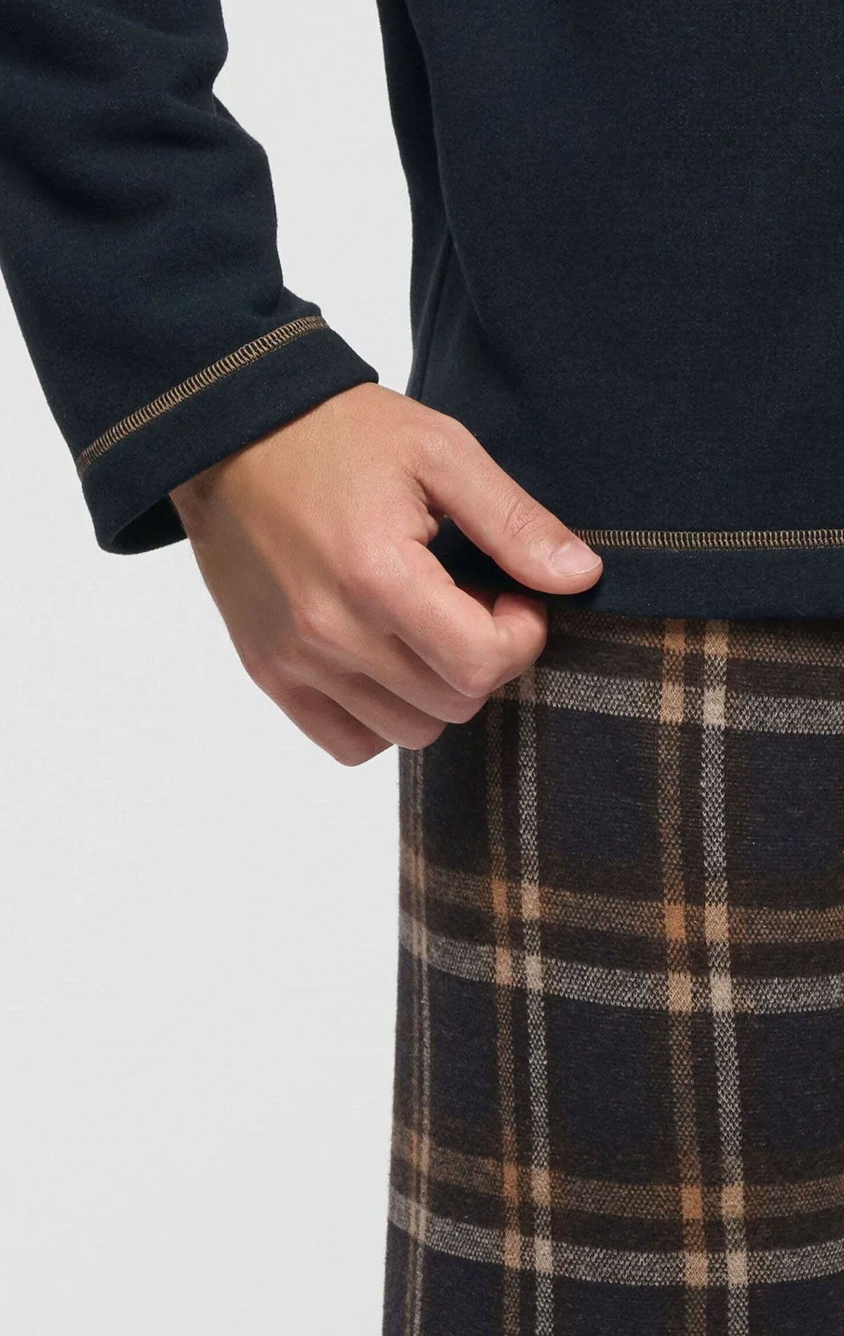 Pigiama Serafino Uomo VPRT93443 Perofil