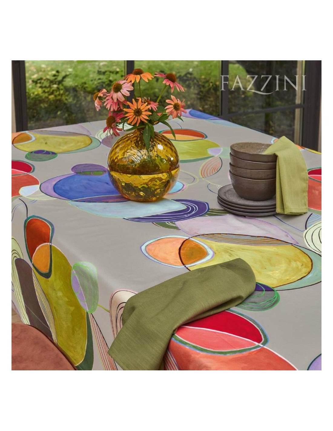 Tovaglia Stampato Biancheria Ellisse Tov Fazzini - evabiancheria