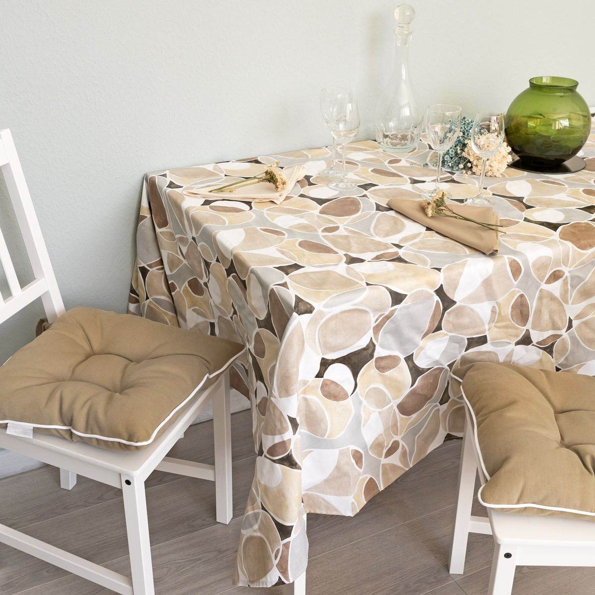 Tovaglia stampata con tovaglioli Biancheria Ellisse Tov MC Maestri Cotonieri - evabiancheria
