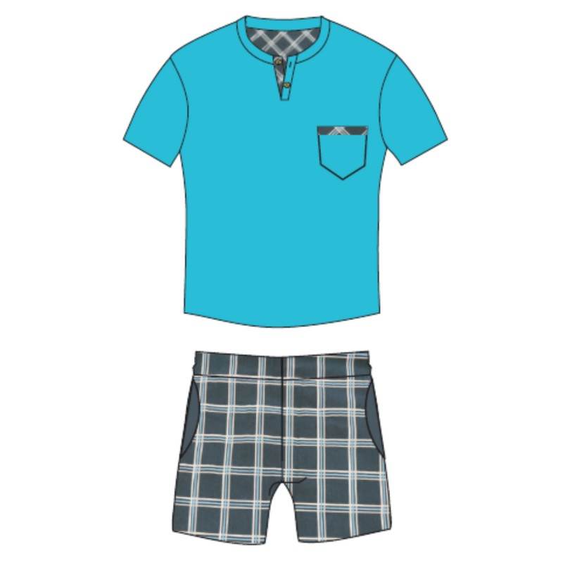 Pigiama corto Uomo Florida 4905 Ferrucci - evabiancheria