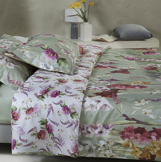 Lenzuola Stampato Biancheria Charming Flowers MIrabello - evabiancheria