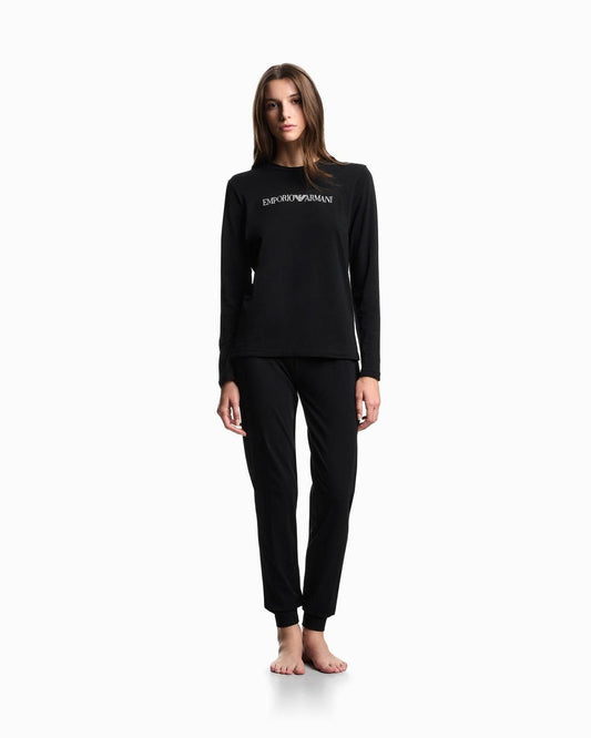 Pigiama Giro collo Donna AF10881 EW001903 Emporio Armani - evabiancheria