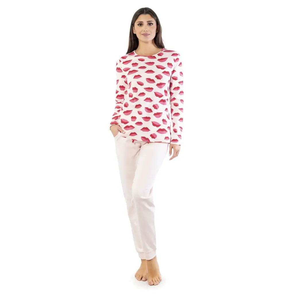 Pigiama Giro collo Donna KS11 Verdissima - evabiancheria