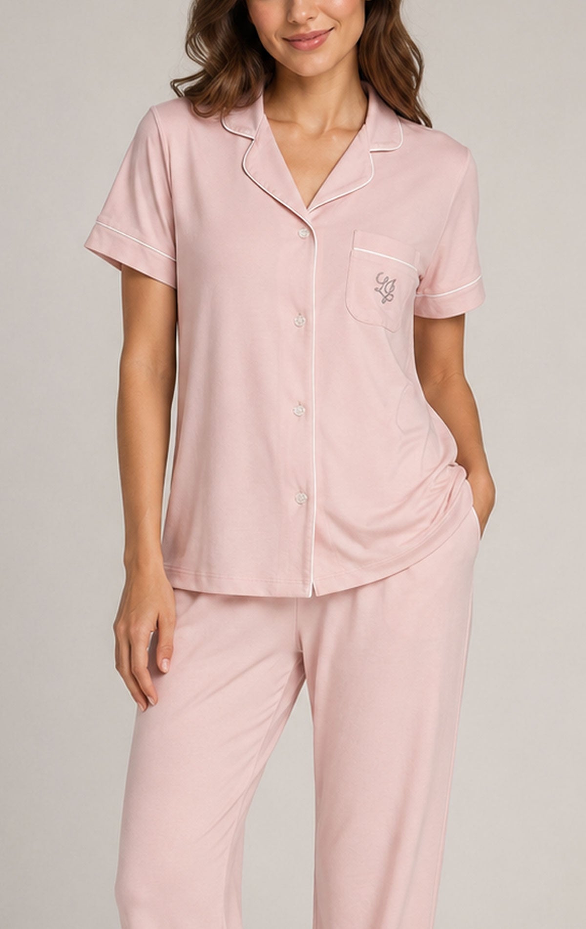 Pigiama Manica corta Panatalone lungo Donna DL0131 Pig Liu Jo Home