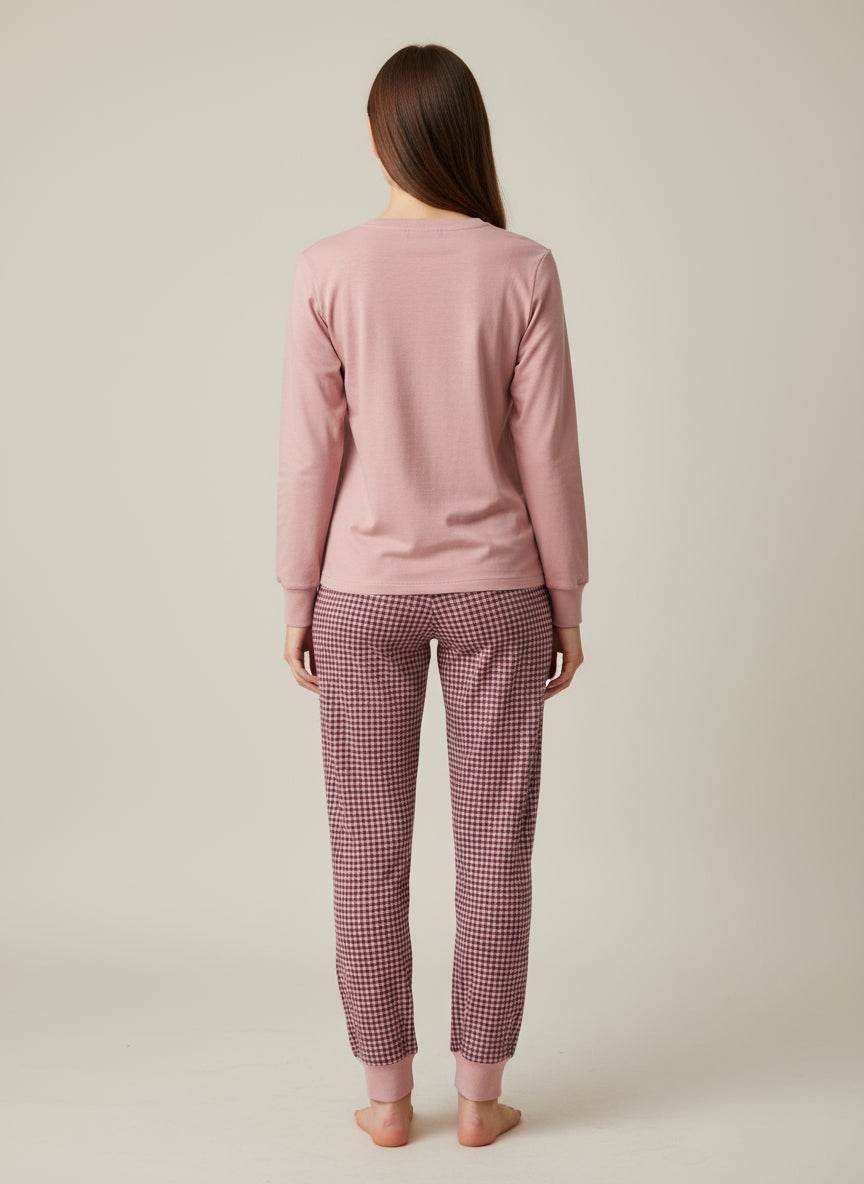 Pigiama Serafino Donna H6802 Happy People - evabiancheria