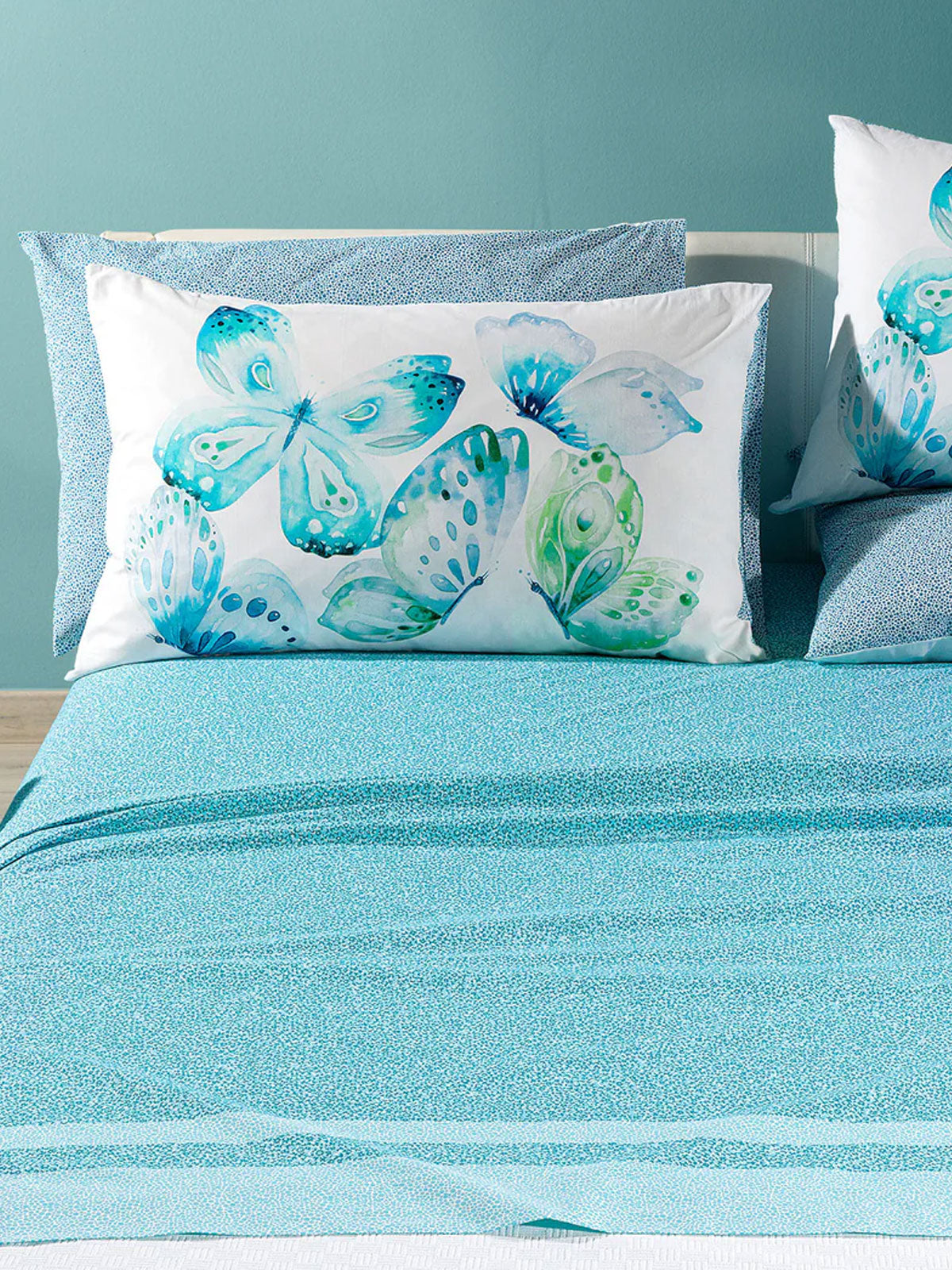 Lenzuola Stampato Biancheria Farfalle Cpl Caleffi