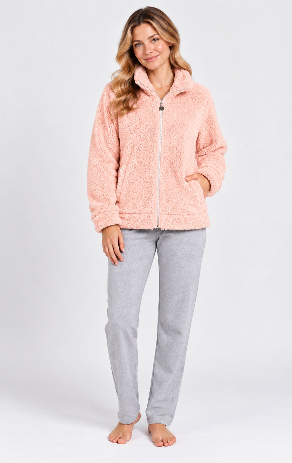 Vestaglia con zip Donna SY54 Verdissima