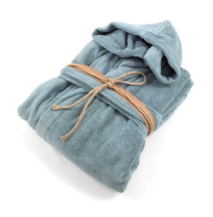 Accappatoio con cappuccio Biancheria Coccola Acc Fazzini - evabiancheria