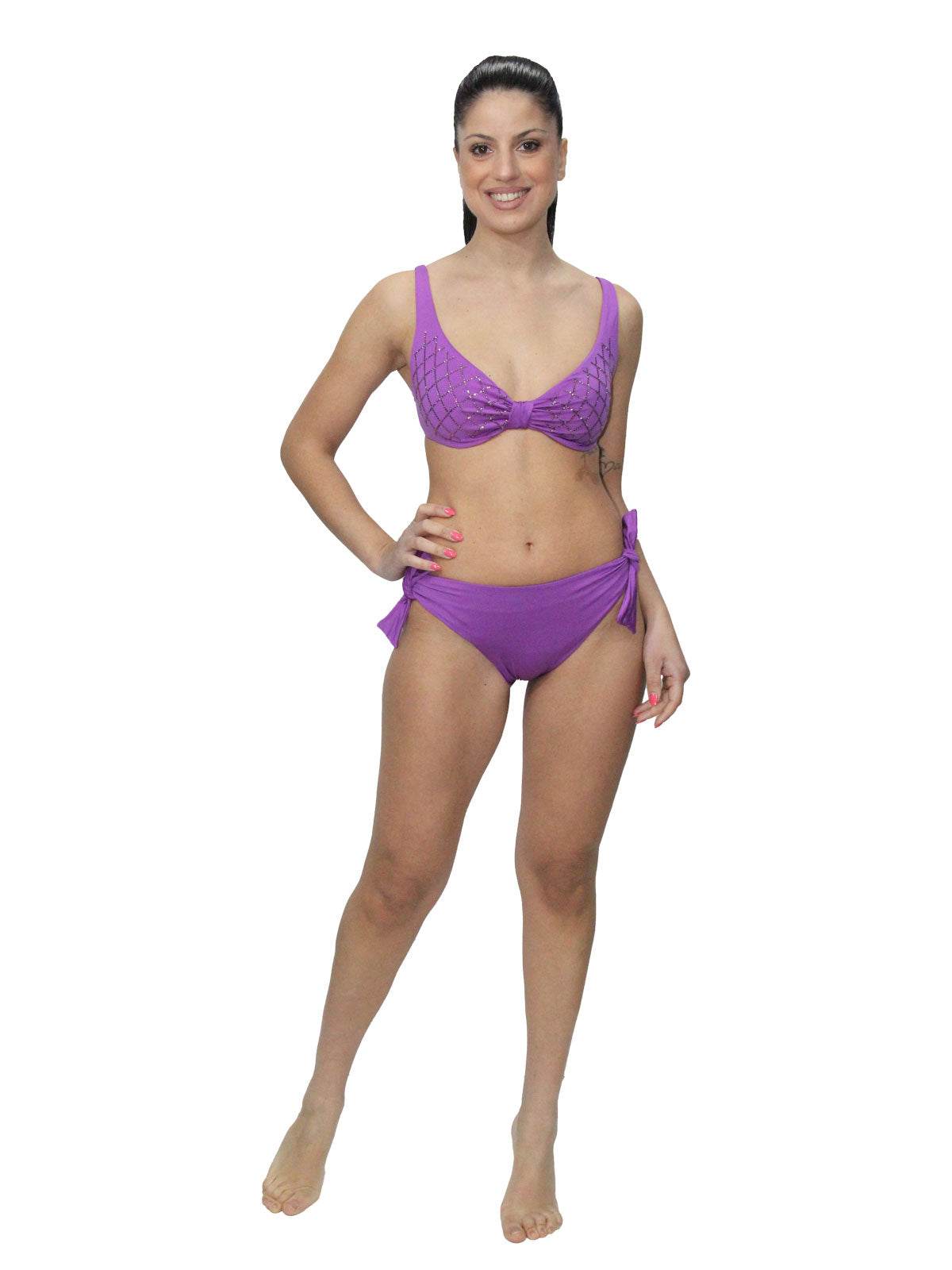 Bikini Sfoderato con ferretto Donna H111 Huitre - evabiancheria