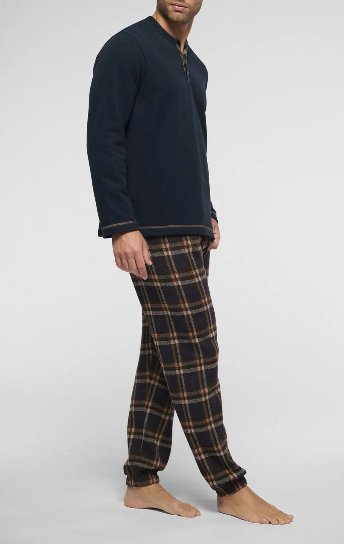 Pigiama Serafino Uomo VPRT93443 Perofil