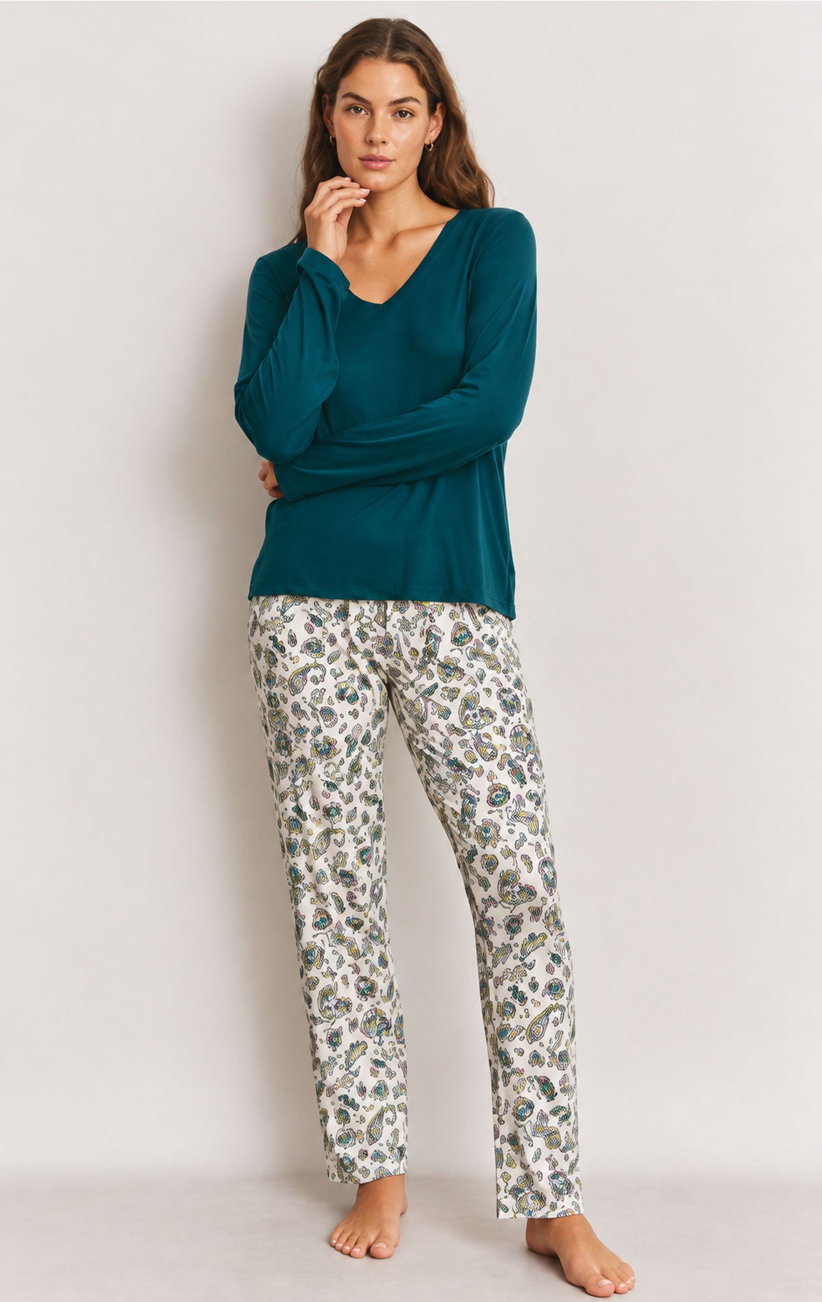Completo pigiama Pigiama +Giacca Donna N21793 Promise