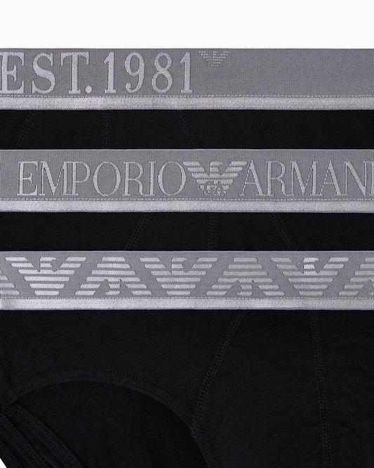 Slip 3-pack Uomo AF10780 EM000258 A25 Emporio Armani - evabiancheria