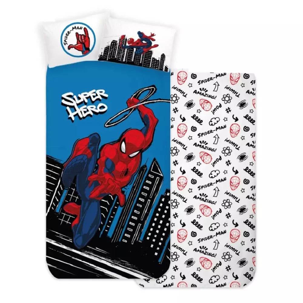 Lenzuola Stampato Biancheria Spiderman SPI-SDC-1 CPL Marvel - evabiancheria