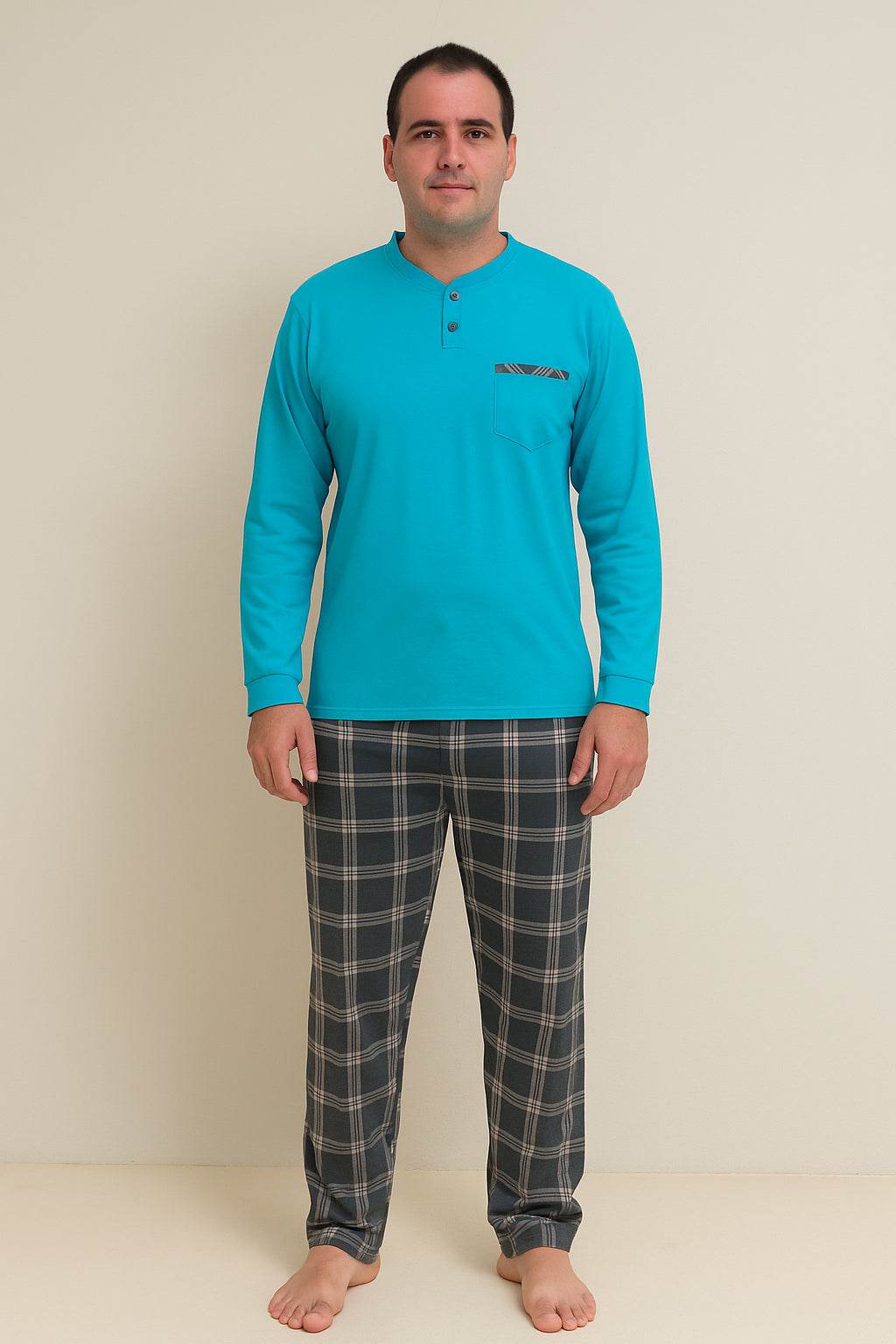 Pigiama Lungo Uomo Faenza 4904 Ferrucci - evabiancheria