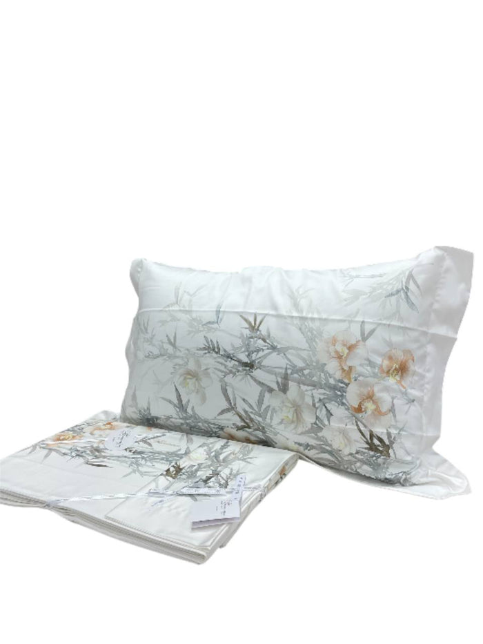 Lenzuola Stampato Biancheria Orchidea Cpl Blumarine Home