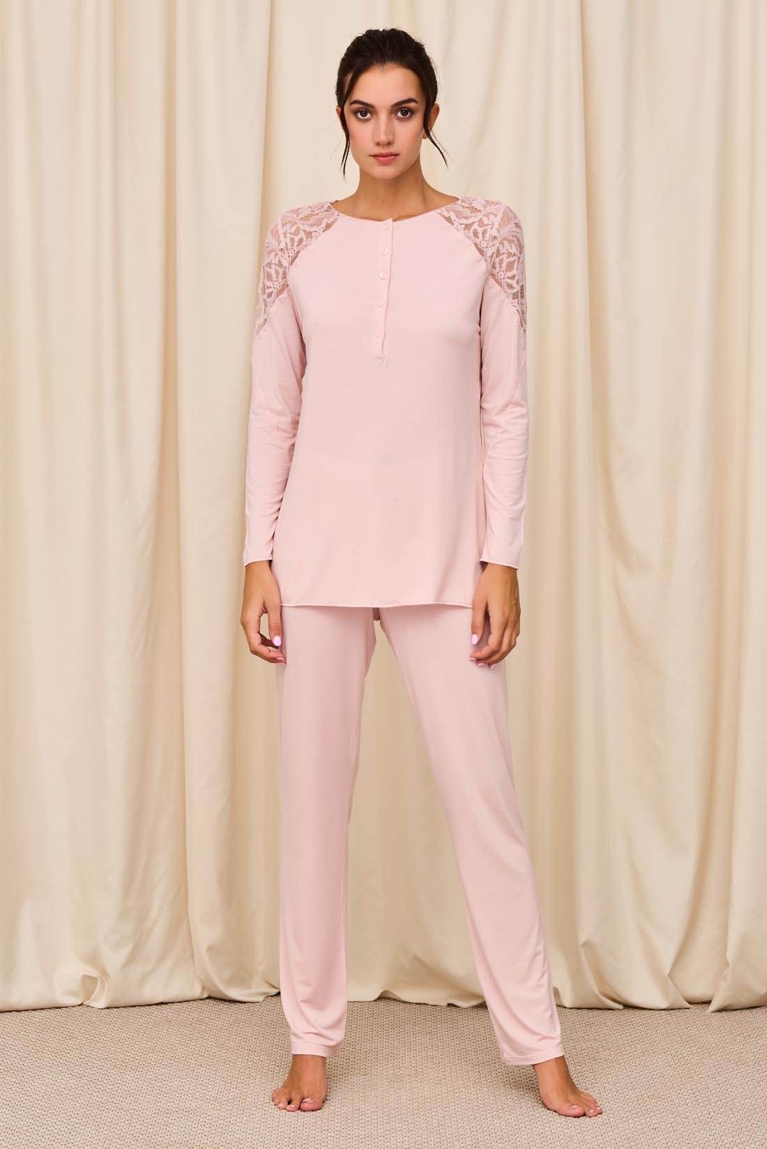 Pigiama Manica lunga Donna Hamilton Paladini - evabiancheria