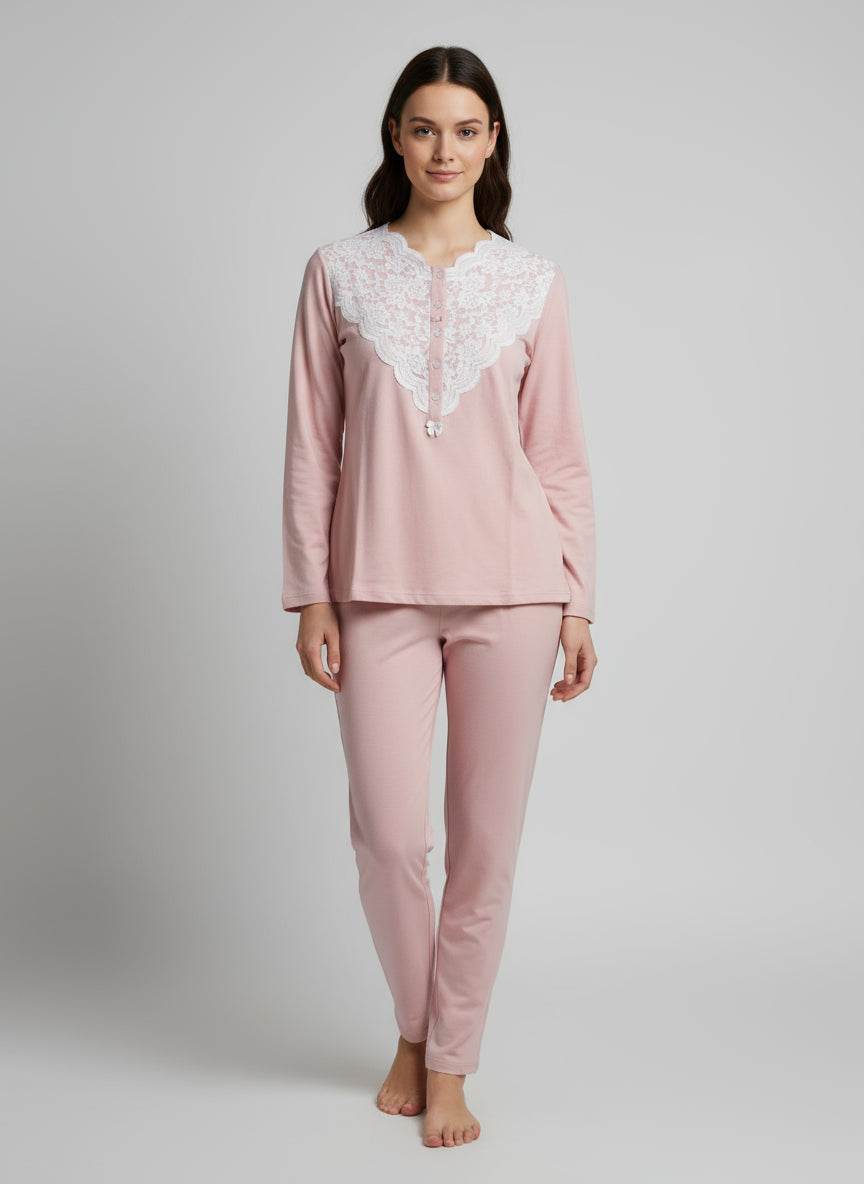 Pigiama Serafino Donna DL0100 A25 Liu Jo Home - evabiancheria