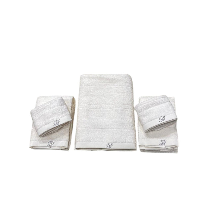 Completo bagno 5 pz Biancheria Samira 5pz Blumarine Home