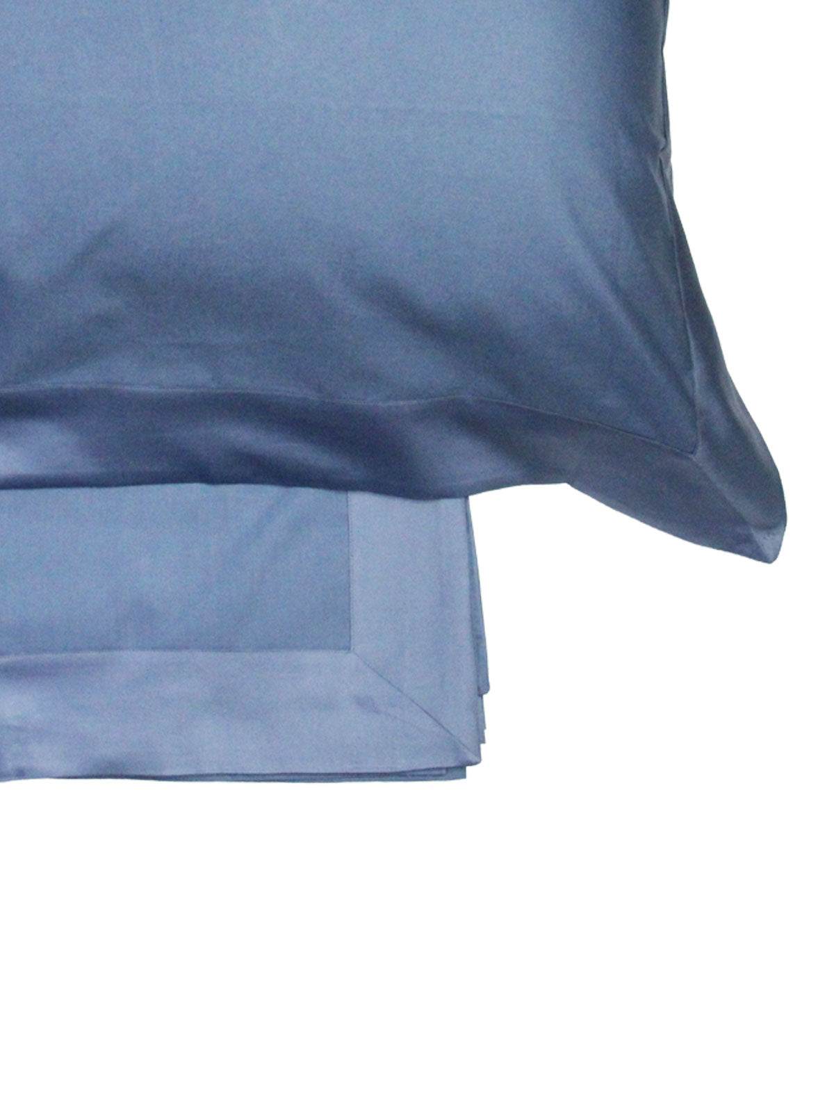 Lenzuola Bicolore Biancheria Balza Raso Cpl Eva Home - evabiancheria