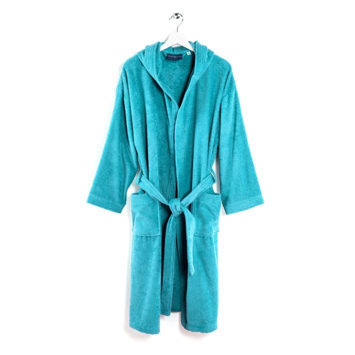 Bathrobe with hood Minorca Linen Acc Caleffi