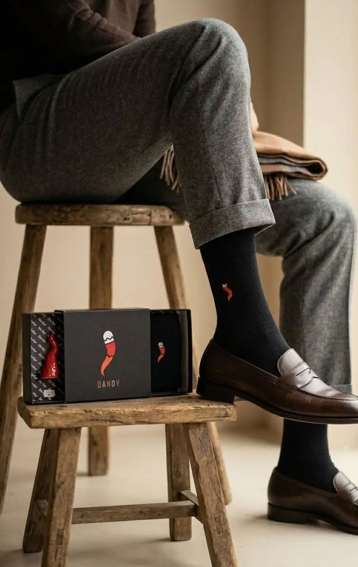 Calze lunghe Tinta Unita Uomo 1152 F Dandy Ironic Socks