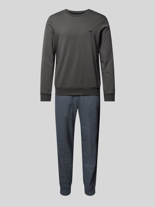 Pigiama Giro collo Uomo 4F567 111944 Emporio Armani - evabiancheria