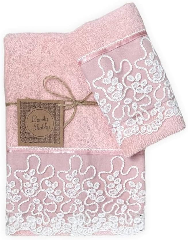Paire de Serviettes 1+1 Bombon Lin 1+1 Lovely Shabby