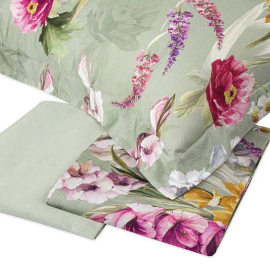 Lenzuola Stampato Biancheria Charming Flowers MIrabello - evabiancheria