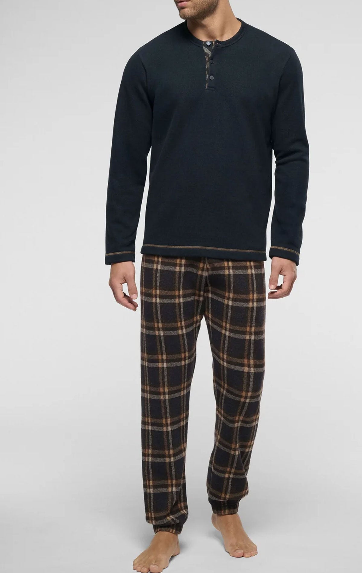 Pigiama Serafino Uomo VPRT93443 Perofil