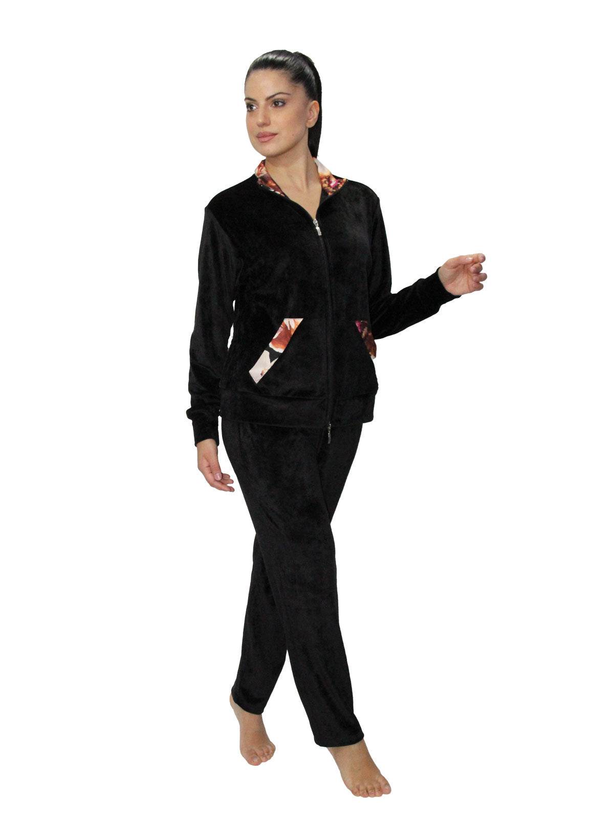 Tuta con zip Donna D2795 Amadine - evabiancheria