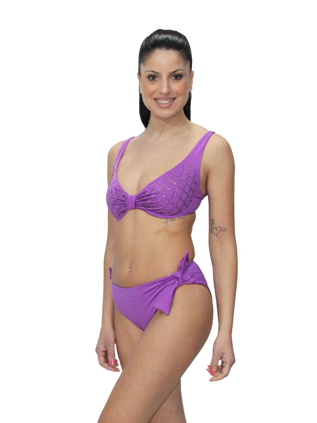 Bikini Sfoderato con ferretto Donna H111 Huitre - evabiancheria