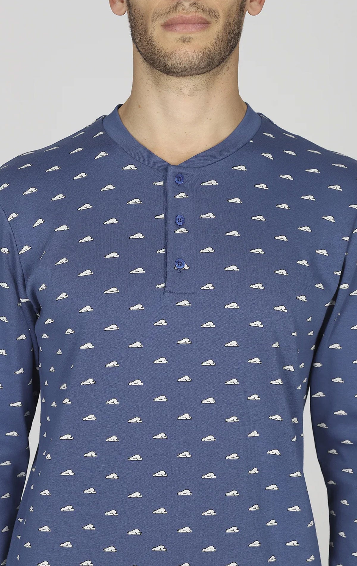 Pigiama Serafino Uomo Varese JAL909 Julipet