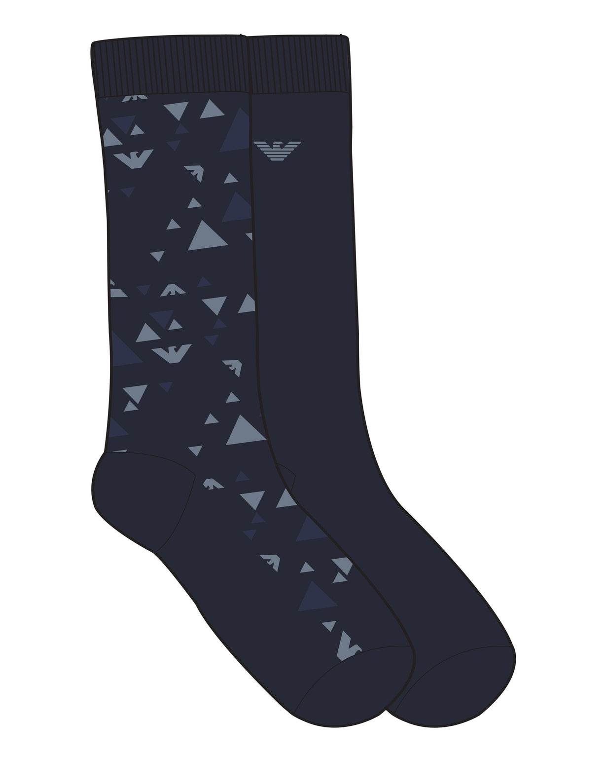 Calze lunghe Bi-pack Uomo AF18165 EM000545 Emporio Armani - evabiancheria