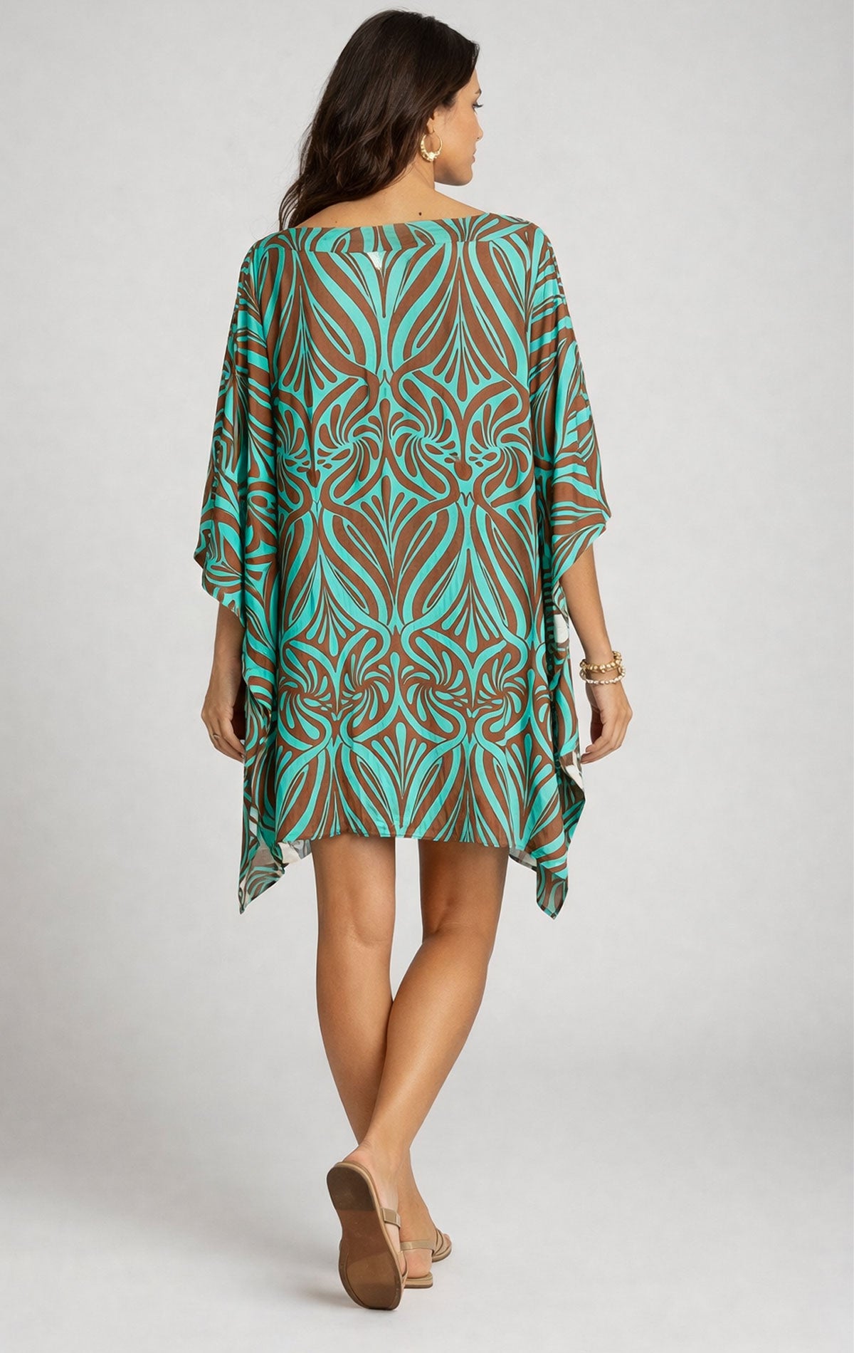 Abito Kaftano Donna H129 Huitre