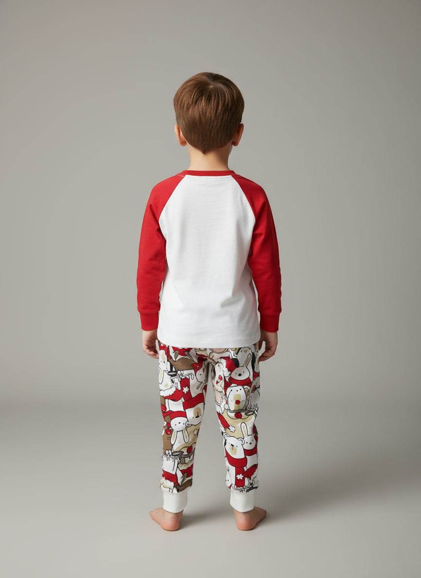 Pigiama girocollo natalizio Bambini e ragazzi H6881 Happy People - evabiancheria