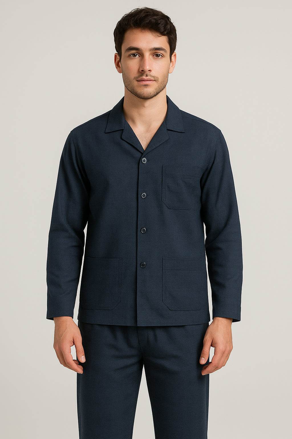 Pigiama Aperto Uomo Ulisse dis2 Crispo - evabiancheria