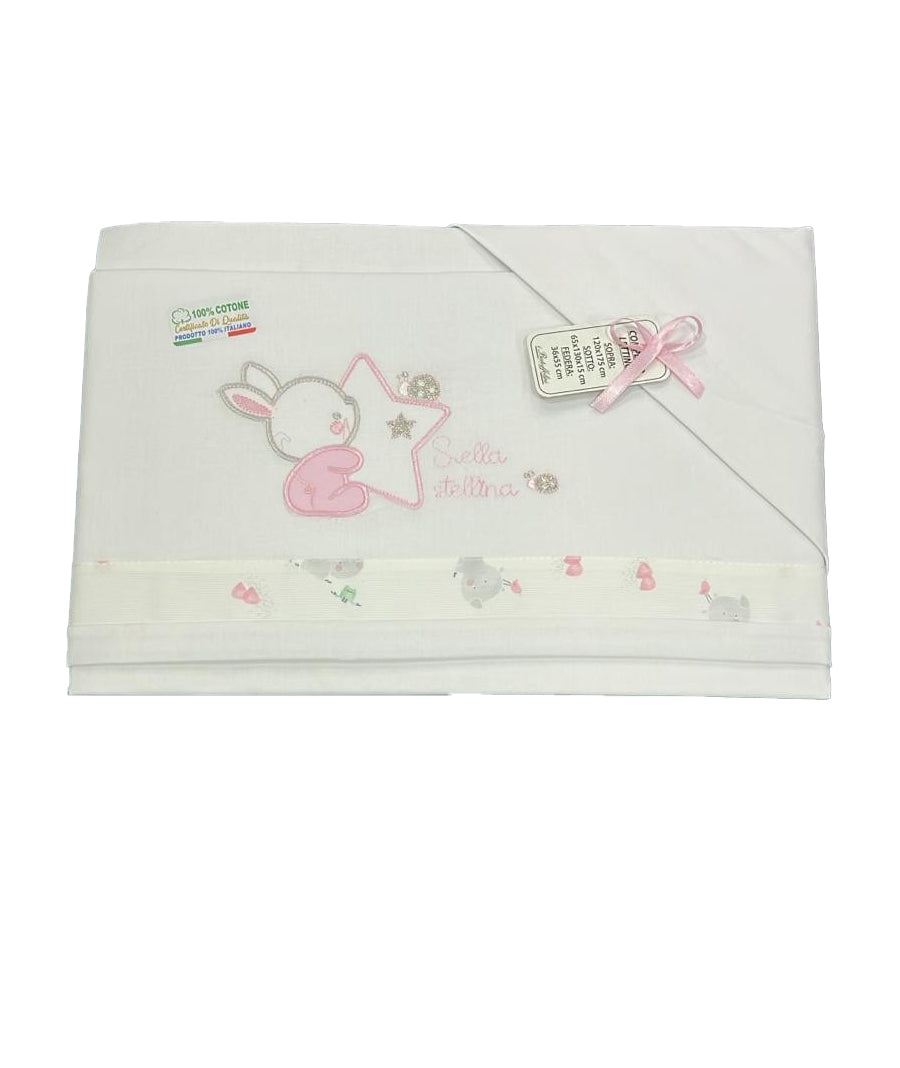 Lenzuola culla Culla Biancheria B0203 Dis 130 I Batuffolini